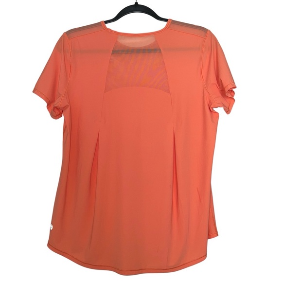 Lululemon Orange  Sculpt Short Sleeve Top Size 8 - Picture 7 of 9